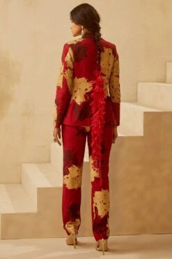 Bhumika Sharma Red Dahlia Print Pant Suit -Inca Sales Store 61bs15 3