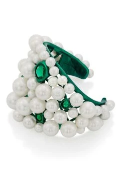 Isharya Zeenat Green Quartz Pearl Cuff -Inca Sales Store 62iq24 3