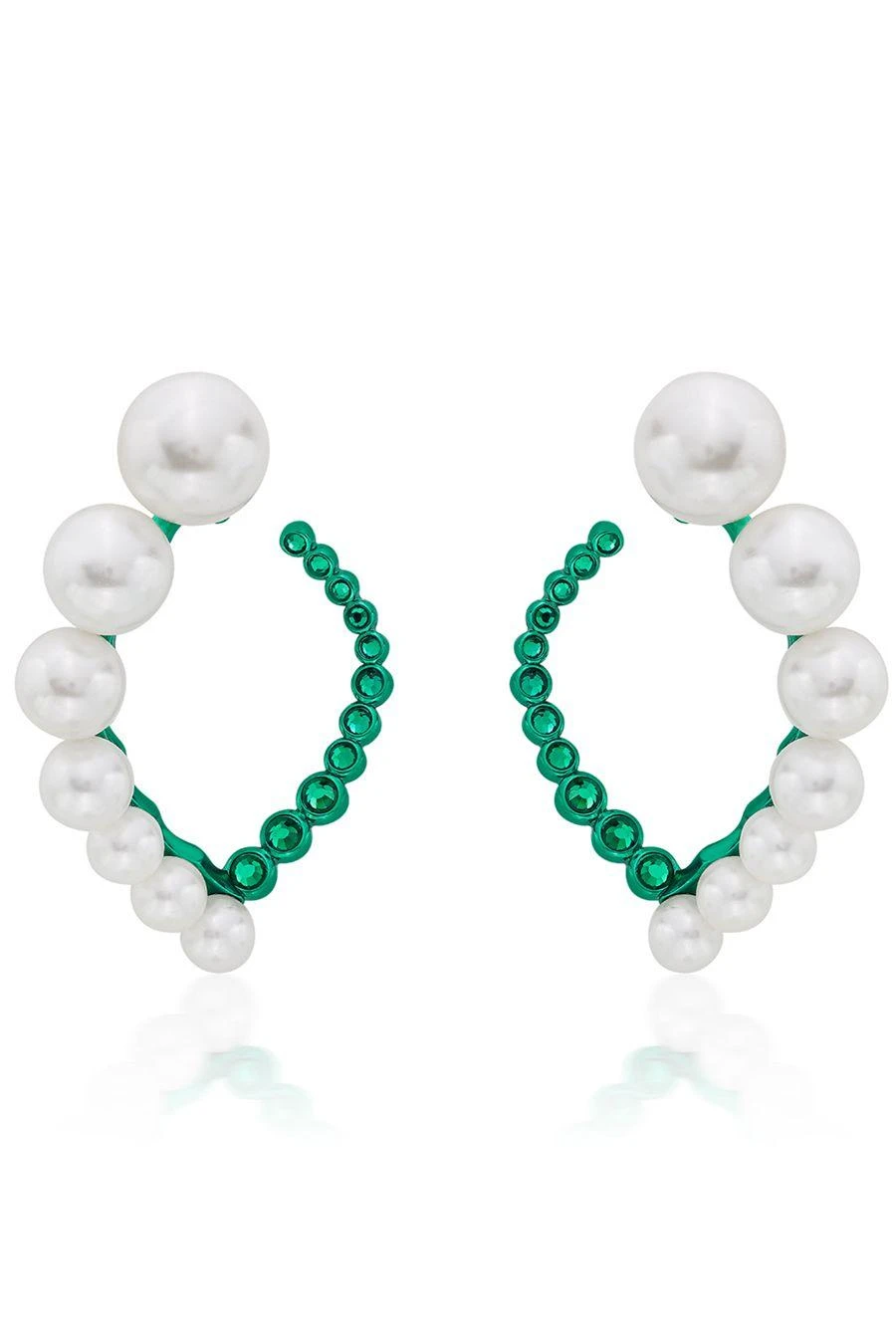 Isharya Zeenat Pearl Quartz Harp Earrings 4 Isharya Zeenat Pearl Quartz Harp Earrings - Image 2