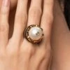 Isharya Amina Pearl Dome Ring