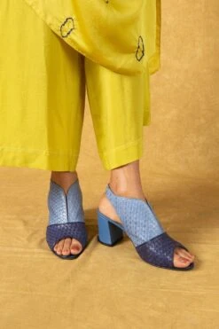 Inochhi Blue Metallic Wedges -Inca Sales Store 6323id8 2