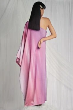 Mala And Kinnary Pink Draped Gown -Inca Sales Store 6323mka31 3
