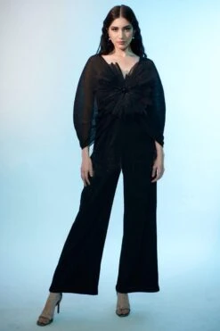 Anjali Kanwar Black Hand Embellished Jumpsuit