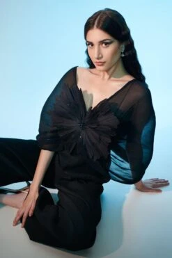 Anjali Kanwar Black Hand Embellished Jumpsuit 7 Anjali Kanwar Black Hand Embellished Jumpsuit -Inca Sales Store 6423akf3 3