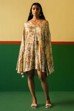 Studio RIGU Mayfair Flared Sleeve Dress