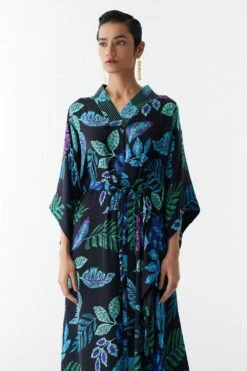 Studio RIGU Black Jungle Printed Kaftan -Inca Sales Store 6923sr17 2