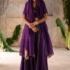 Deep Thee Aubergine Floral Embellished Lehenga Set
