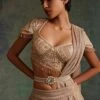 Tarun Tahiliani Accessories Ivory Mesh Floral Belt -Inca Sales Store 71123tta25 1