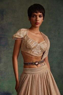 Tarun Tahiliani Accessories Multicoloured Embellished Belt