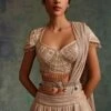 Tarun Tahiliani Accessories Oyster Pearl Mesh Beaded Belt