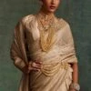 Tarun Tahiliani Accessories Gold Layered & Graded Swarowaski Pearl Drape Belt