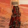 Shivan & Narresh Wildings Layered Bohemian Skirt With A Bustier -Inca Sales Store 711sn17 1