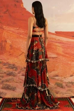 Shivan & Narresh Wildings Layered Bohemian Skirt With A Bustier 9 Shivan & Narresh Wildings Layered Bohemian Skirt With A Bustier -Inca Sales Store 711sn17 4