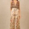 Tarun Tahiliani Multi-Hued Floral Digital Print Jumpsuit Set -Inca Sales Store 71223tt21 1