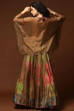 CAPISVIRLEO Brown Tie & Dye Lehenga Set -Inca Sales Store 71cap24 5