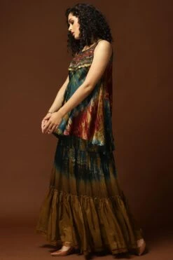 CAPISVIRLEO Ombre Tie & Dye Tiered Skirt 6 CAPISVIRLEO Ombre Tie & Dye Tiered Skirt -Inca Sales Store 71cap25 2