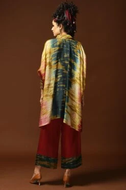 CAPISVIRLEO Multi-coloured Silk Kaftan Set -Inca Sales Store 71cap42 5