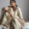 Shorshe Ivory Hand Embellished Dupatta -Inca Sales Store 7323sho22 1