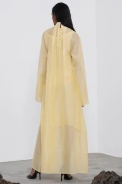 Corpora Studio Cream Yellow Pinstripe Dress 9 Corpora Studio Cream Yellow Pinstripe Dress -Inca Sales Store 75cs12 4