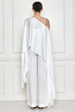 Dilnaz Frost White Layered Jumpsuit -Inca Sales Store 7723diz62 3