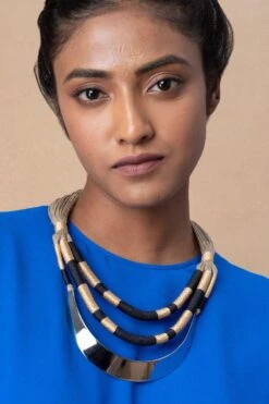 En Inde Nebu Jute & Threaded Necklace