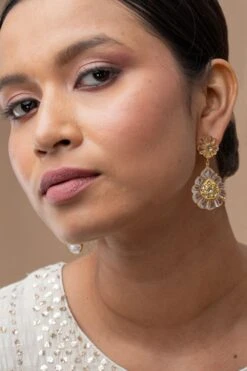 Zayn By Sunena Noor Hand Carved Crystal Earrings 7 Zayn By Sunena Noor Hand Carved Crystal Earrings -Inca Sales Store 7823zs19 2