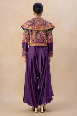 Debyani Purple Embellished Jacket & Dhoti Set 11 Debyani Purple Embellished Jacket & Dhoti Set -Inca Sales Store 7923di2 5