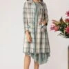 Payal Pratap Checkered Long Jacket -Inca Sales Store 7ss 34 beige green 1