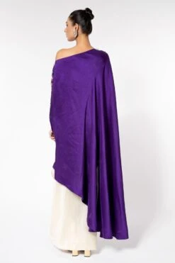Anamika Khanna Purple Embellished Cape Set -Inca Sales Store 811ak2 5