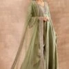 Jayanti Reddy Mint Green Embellished Anarkali Set