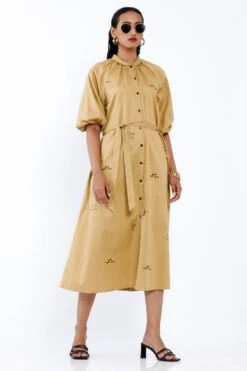 SNOB Printed Cotton Midi Dress -Inca Sales Store 811snobw6 4