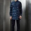Rohit Gandhi + Rahul Khanna Men Marine Rolling Boxes Digital Printed Kurta -Inca Sales Store 8124rgrk35 1