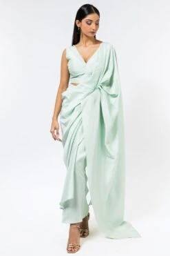 431-88 By Shweta Kapur Mint Green Blouse