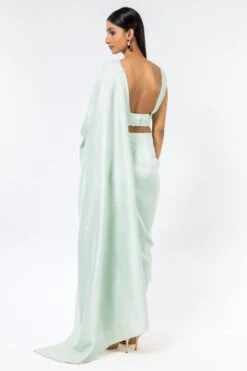 431-88 By Shweta Kapur Mint Green Blouse -Inca Sales Store 812new6 4