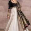 Tarun Tahiliani Color-blocked Monochrome Anarkali Set -Inca Sales Store 812ttaw6 1