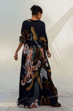 Bennch Black Window Leaf Printed Kaftan -Inca Sales Store 8323be22 6