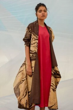 Bennch Gold & Brown Marble Printed Jacket -Inca Sales Store 8323be25 3