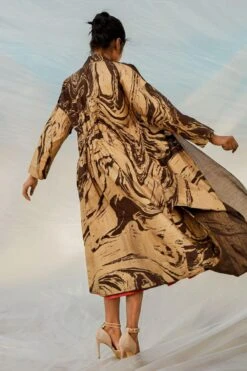 Bennch Gold & Brown Marble Printed Jacket -Inca Sales Store 8323be25 5