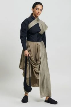 Antar-Agni Mud Green Cross Shawl -Inca Sales Store 8523aam59 4