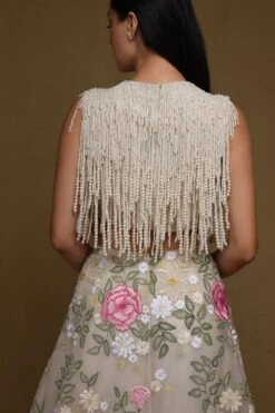 Shriya Som Pearl Fringe Blouse -Inca Sales Store 8523sse23 2