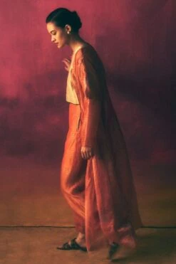 Urvashi Kaur Burnished Gold Boxy Top