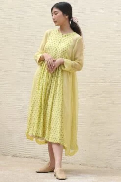 Baju Green Floral Embroidered Dress -Inca Sales Store 88baju5 3