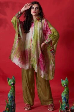 CAPISVIRLEO Green Tie Dye Co-ord Set 9 CAPISVIRLEO Green Tie Dye Co-ord Set -Inca Sales Store 88cap2 3