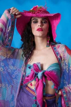 CAPISVIRLEO Purple Chiffon Cover Up -Inca Sales Store 88cap8 4