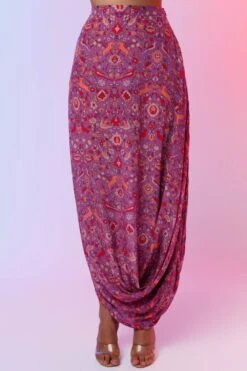 SVA Purple Saanjh Printed Co-ord Set -Inca Sales Store 88sva22 3