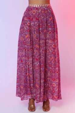 SVA Purple Floral Printed Cape Set -Inca Sales Store 88sva7 3