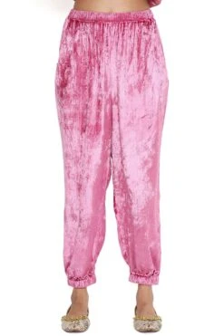 Payal Singhal Cranberry Benarasi Embroidered High Low Kaftan Set -Inca Sales Store 8923ps13 6