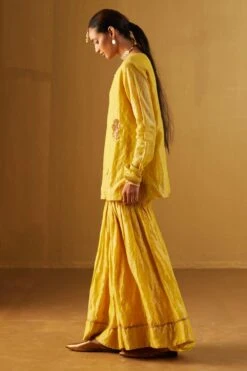 Shorshe Yellow Saifi Sharara Set -Inca Sales Store 91023sr8 2