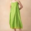 Injiri Green Cotton Slip Dress -Inca Sales Store 91123iri3 1