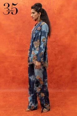 Anamika Khanna Denim Embellished Blazer With Ripped Pants -Inca Sales Store 911ak21 3